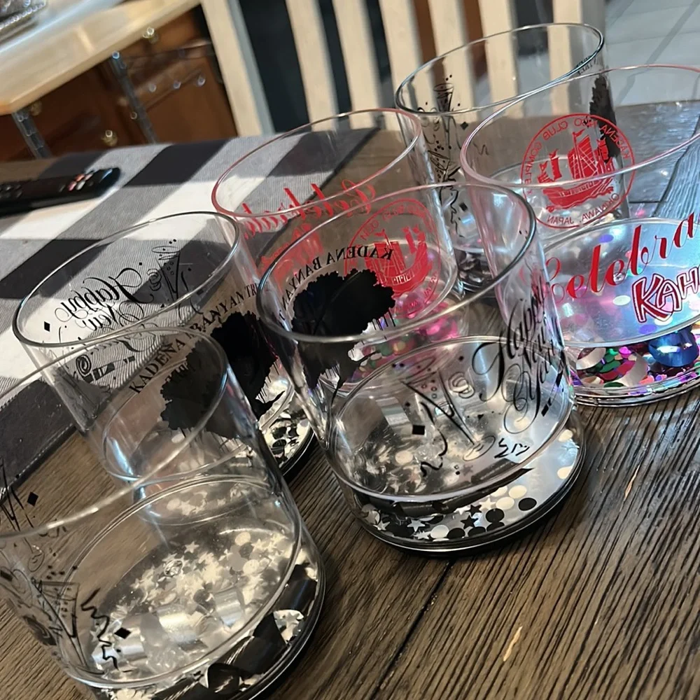Party Glass, Happy New Year, Celebrate,Kahului, Kadena AFB